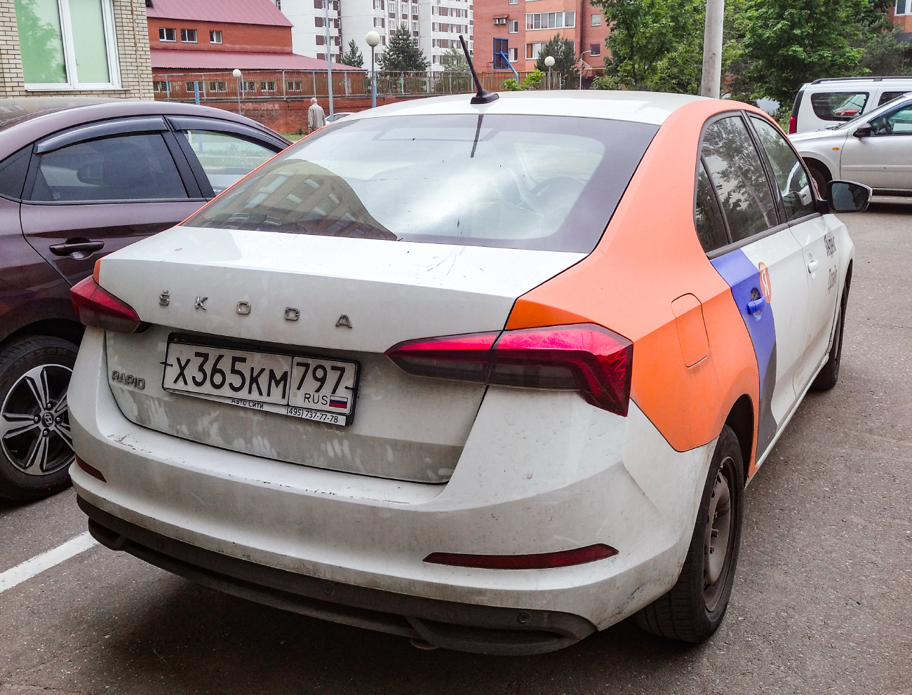 Москва, Škoda Rapid № Х 365 КМ 797