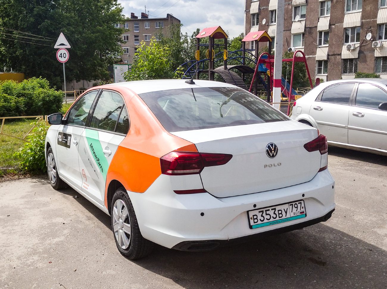 Москва, Volkswagen Polo № В 353 ВУ 797