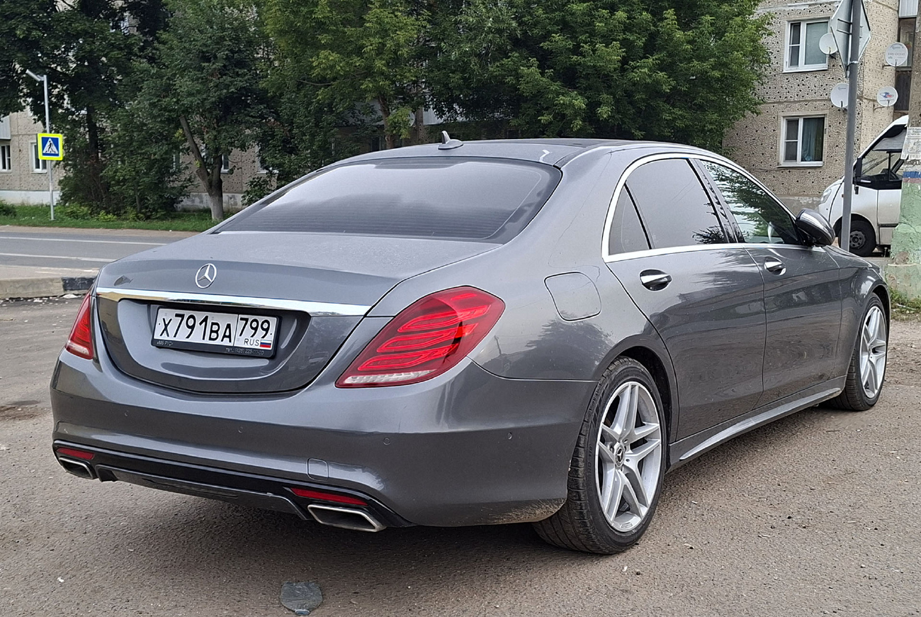 Москва, Mercedes-Benz S-Klasse № Х 791 ВА 799