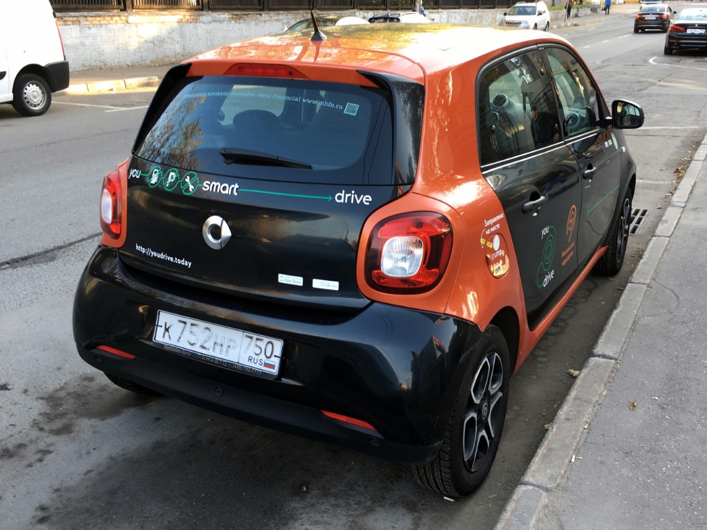 Москва, Smart ForFour № К 752 НР 750