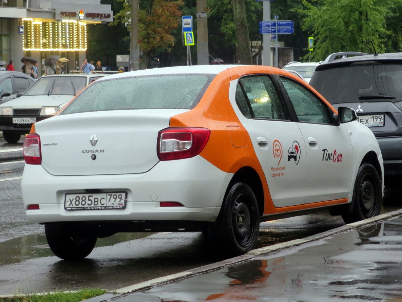 Москва, Renault Logan № Х 885 ВС 799