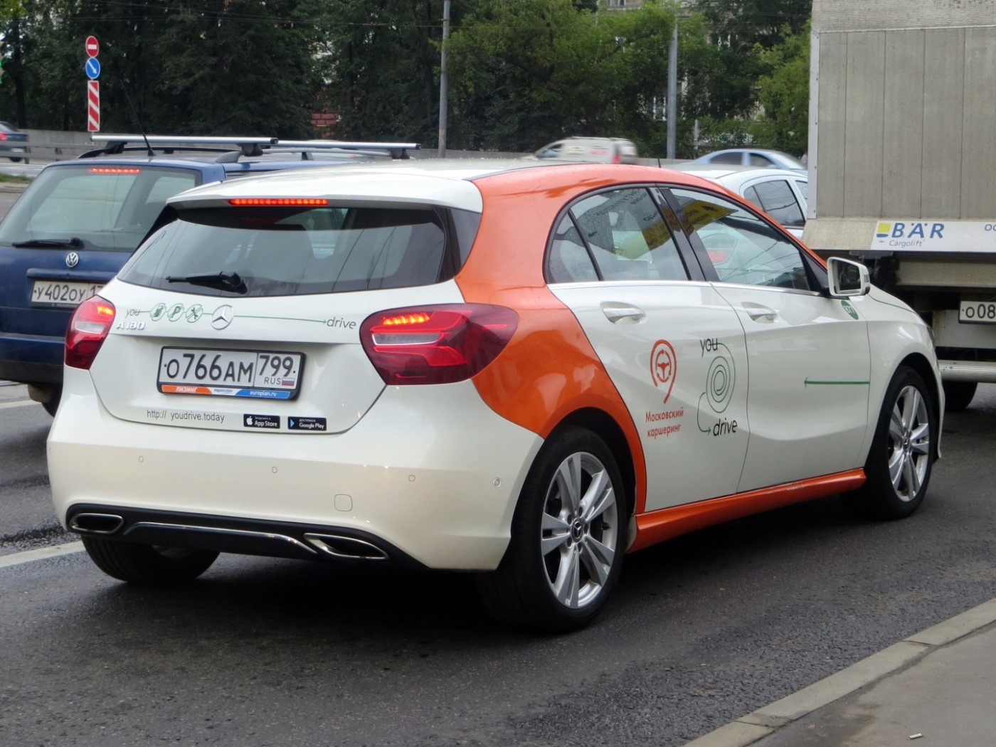 Москва, Mercedes-Benz A-Klasse № О 766 АМ 799