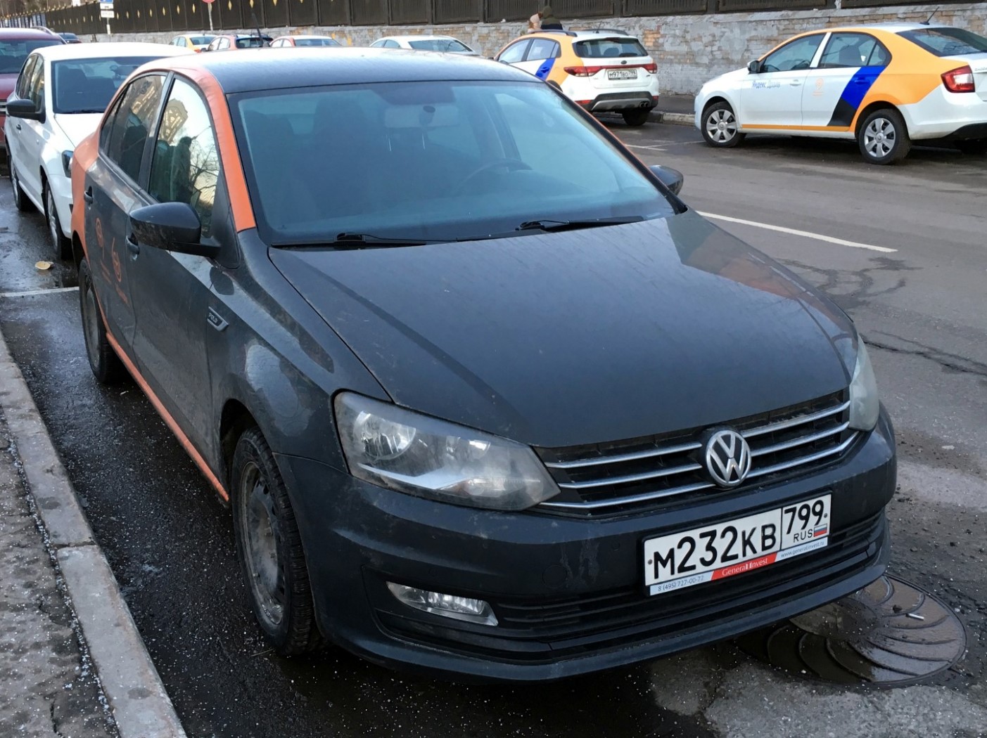 Москва, Volkswagen Polo № М 232 КВ 799