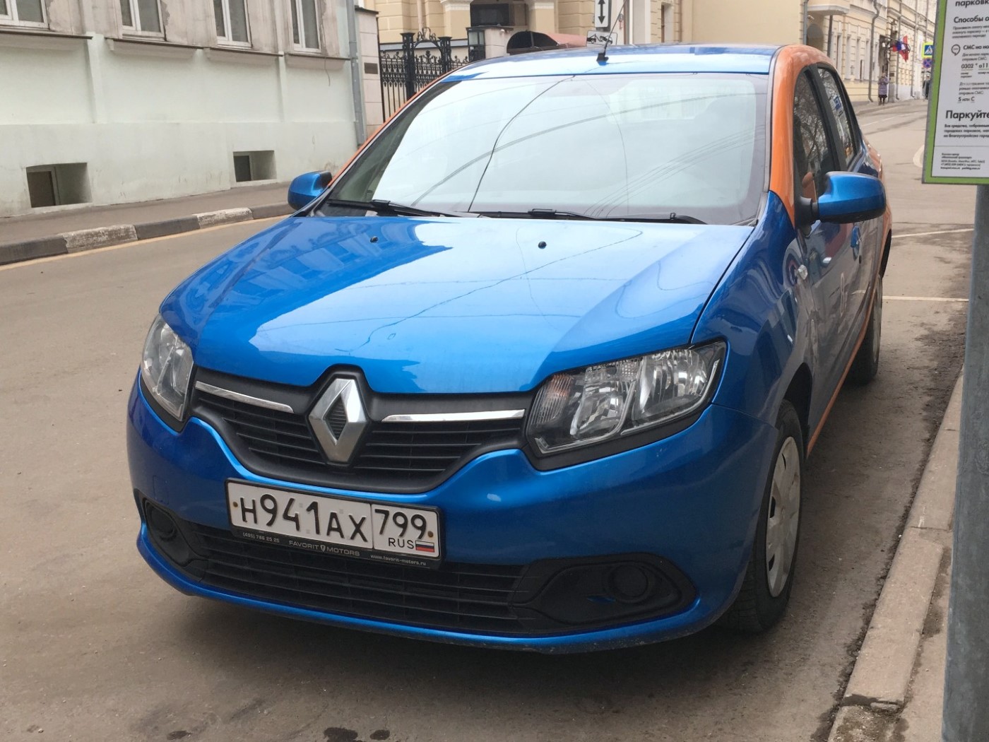 Москва, Renault Logan № Н 941 АХ 799