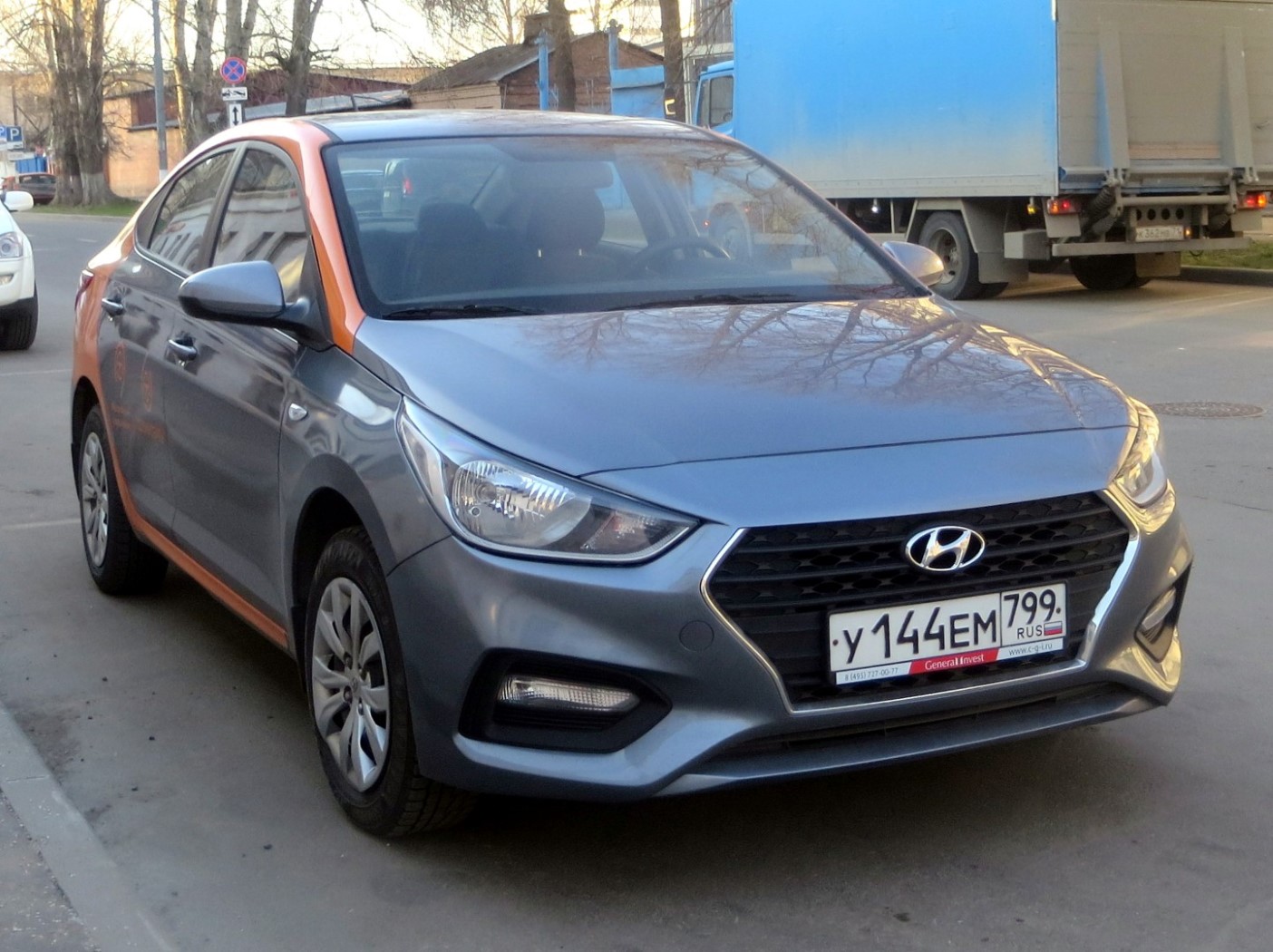 Москва, Hyundai Solaris № У 144 ЕМ 799