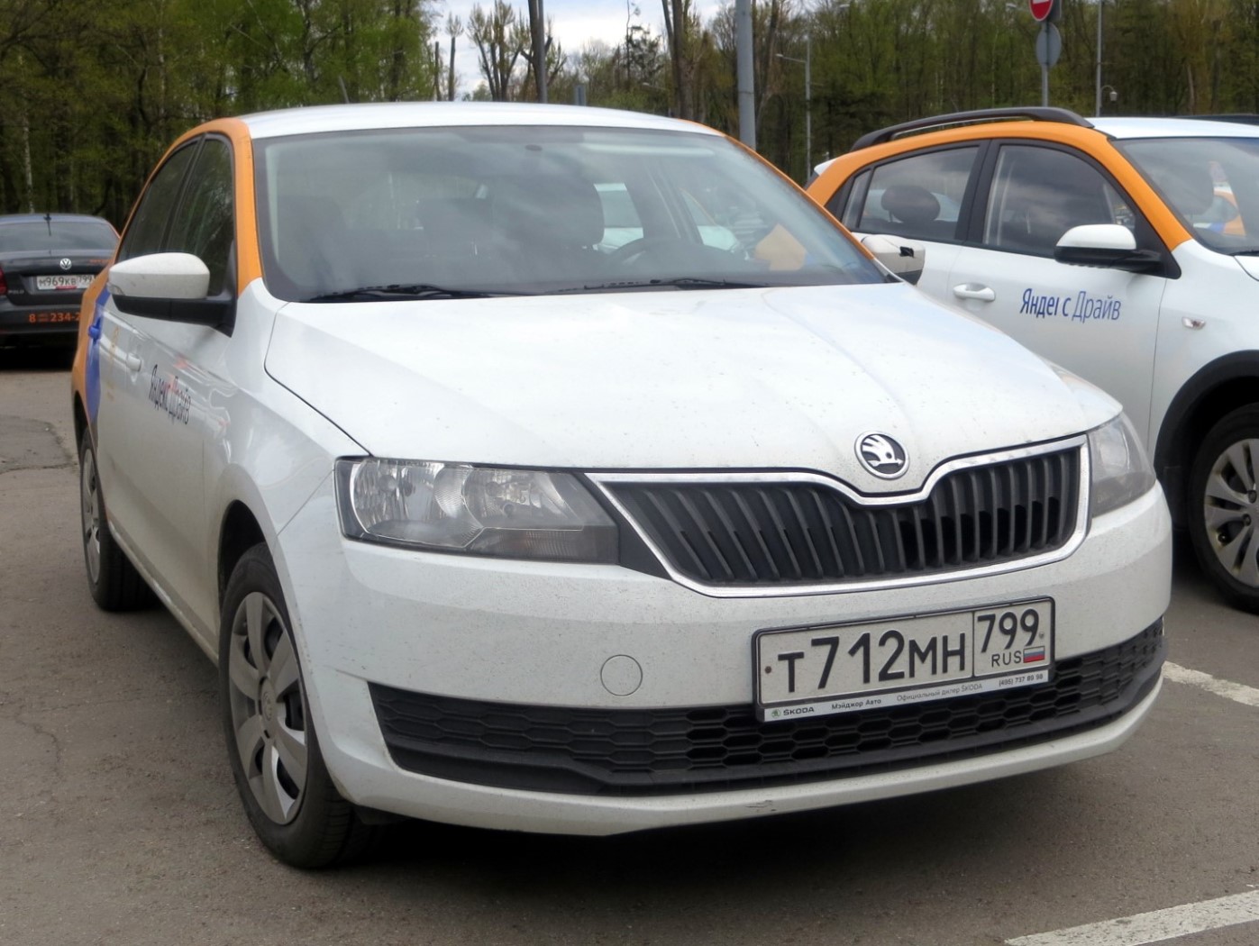 Москва, Škoda Rapid № Т 712 МН 799