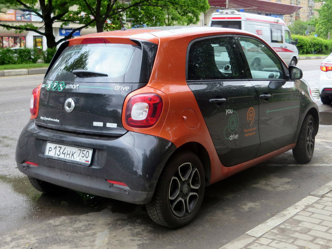 Москва, Smart ForFour № Р 134 НК 750