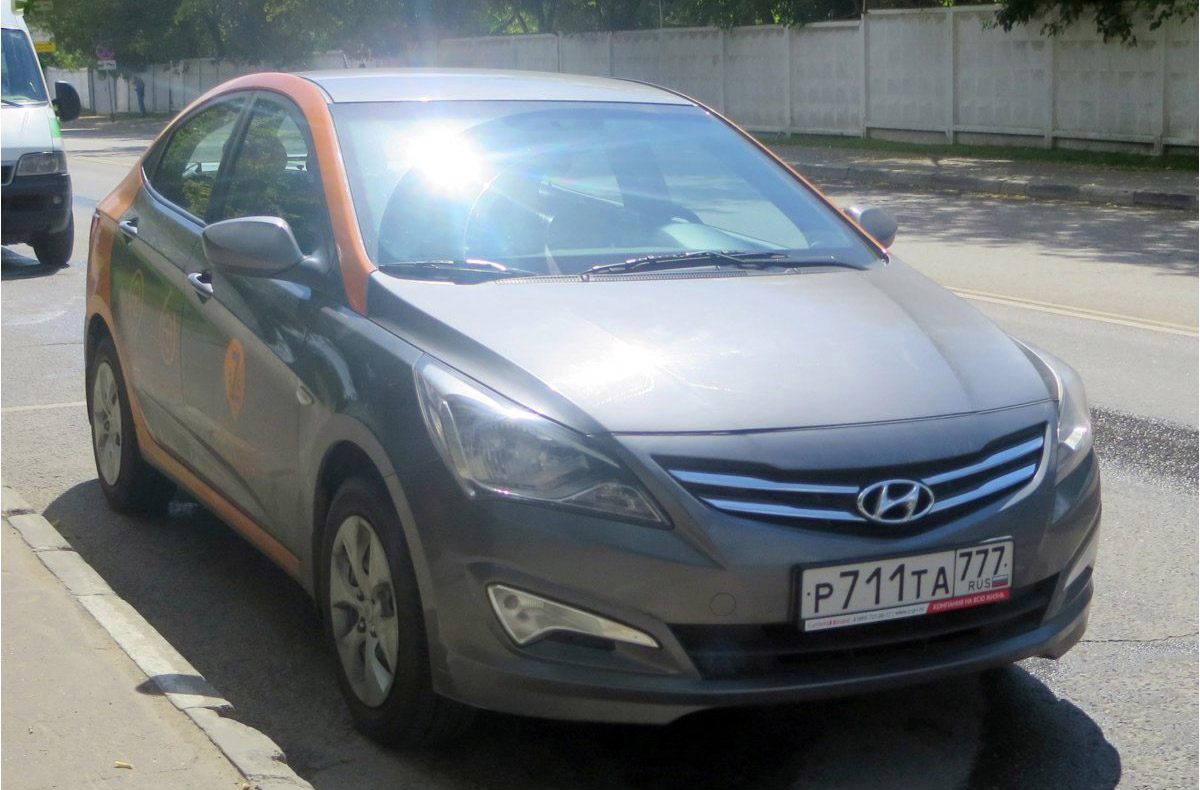 Москва, Hyundai Solaris № Р 711 ТА 777