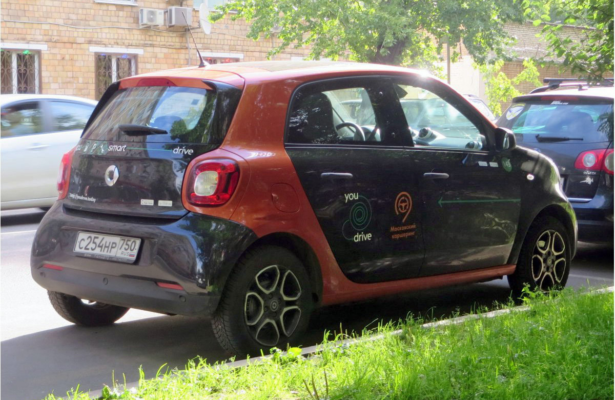Москва, Smart ForFour № С 254 НР 750