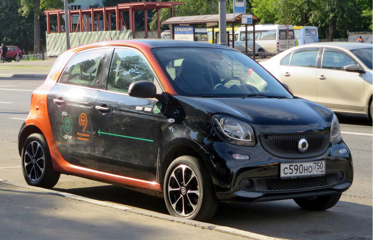 Москва, Smart ForFour № С 590 НО 750