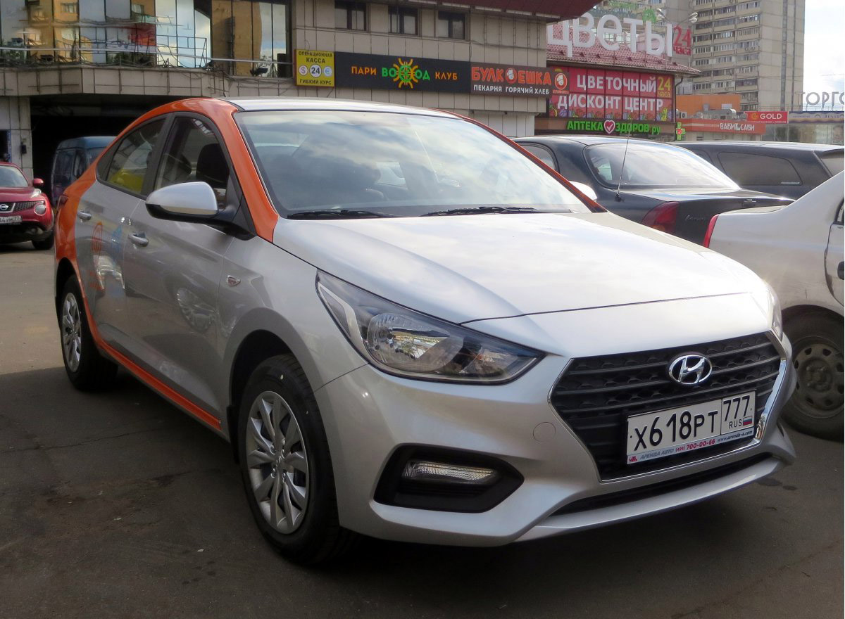 Москва, Hyundai Solaris № Х 618 РТ 777