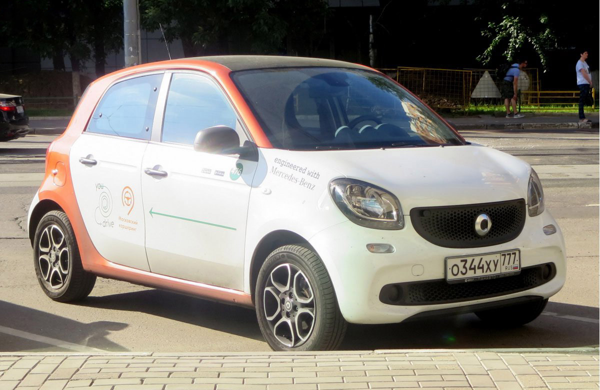 Москва, Smart ForFour № О 344 ХУ 777
