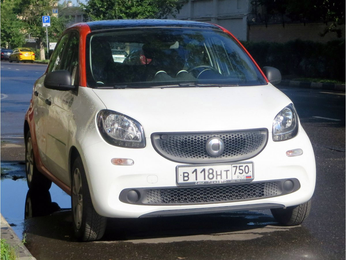 Москва, Smart ForFour № В 118 НТ 750