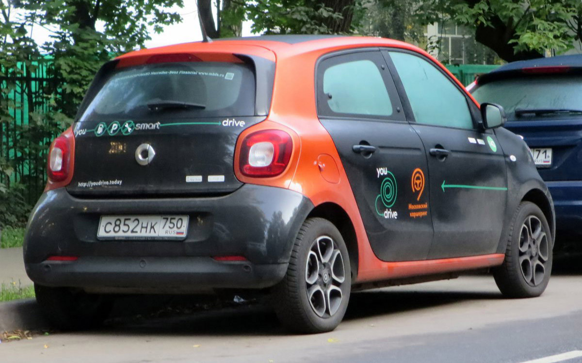 Москва, Smart ForFour № С 852 НК 750