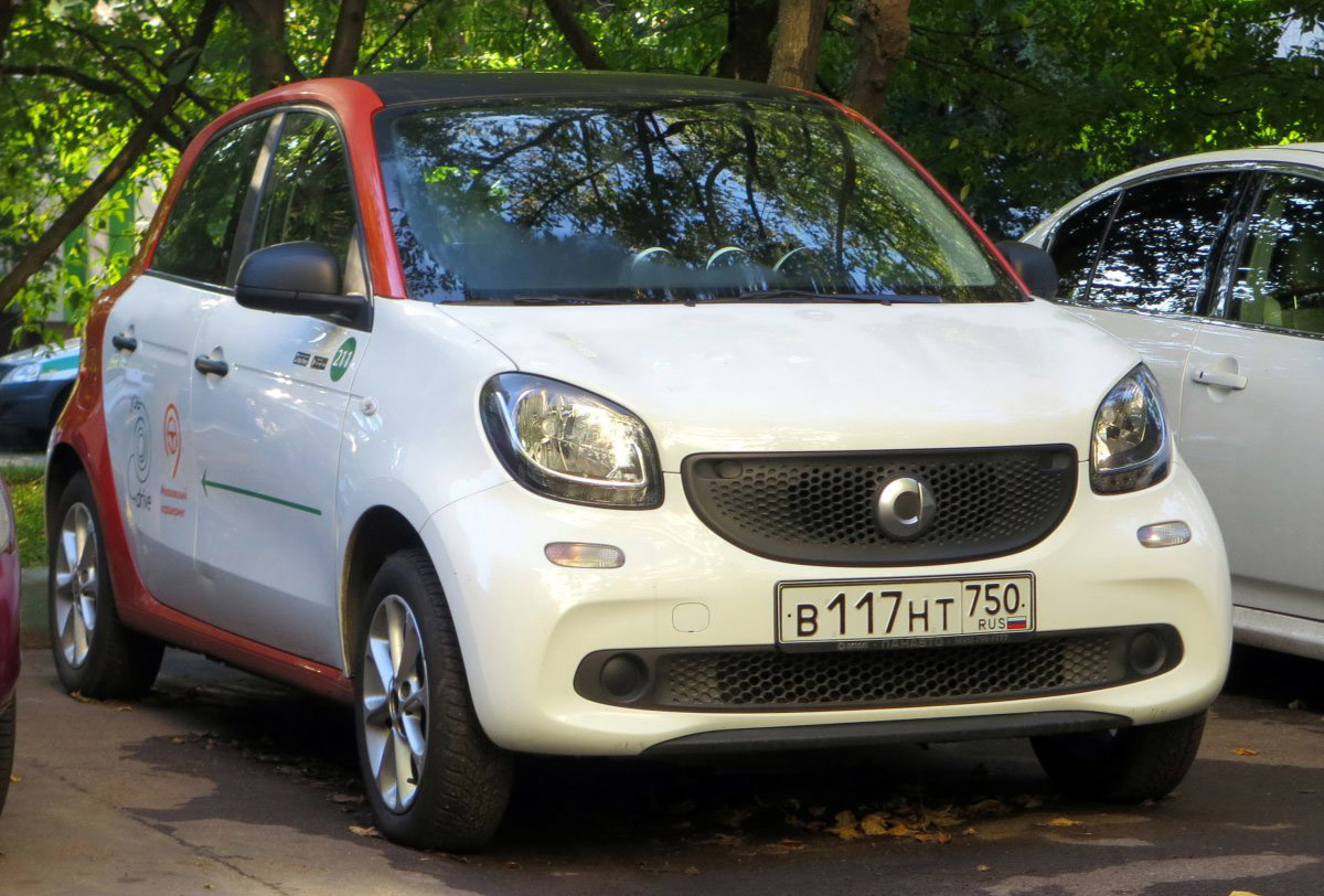 Москва, Smart ForFour № В 117 НТ 750