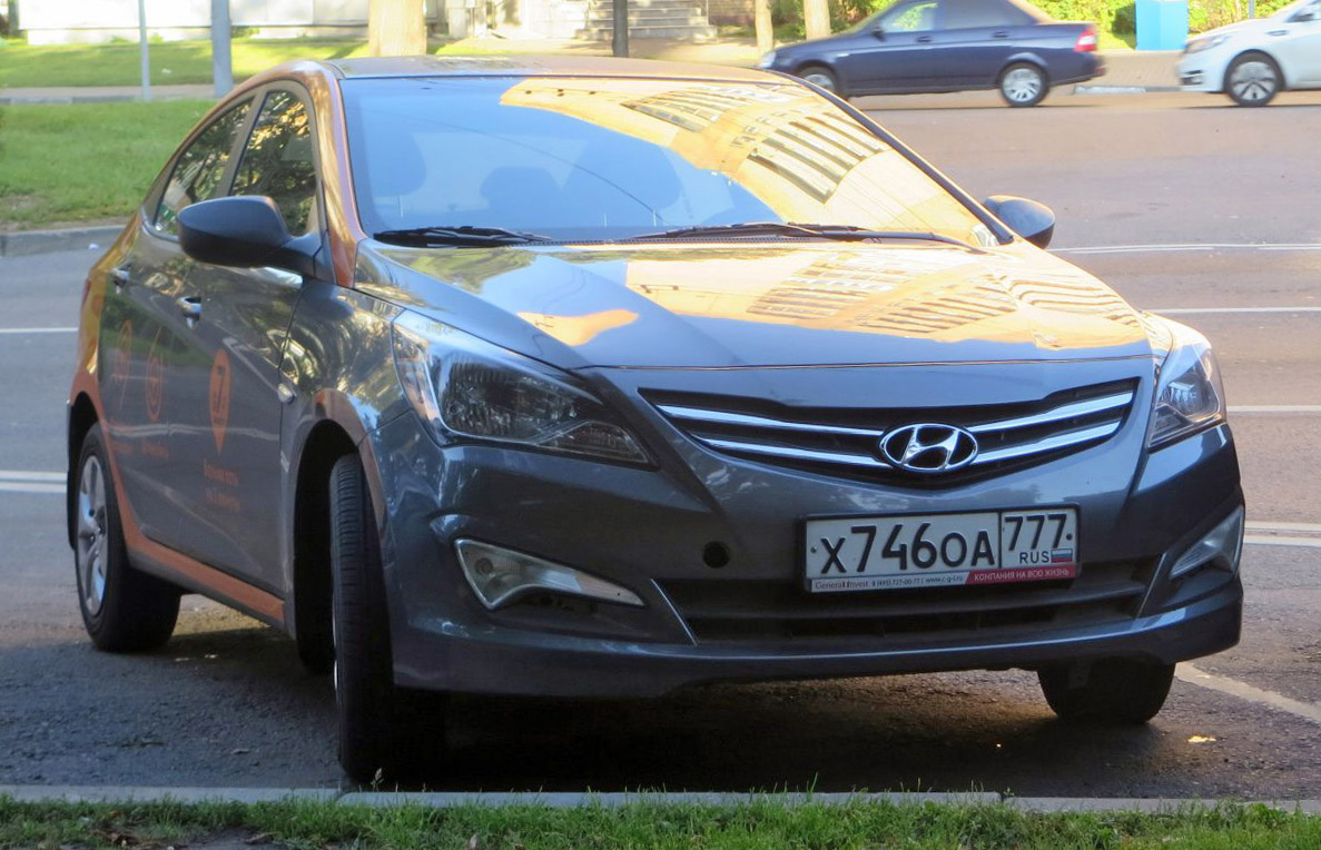 Москва, Hyundai Solaris № Х 746 ОА 777