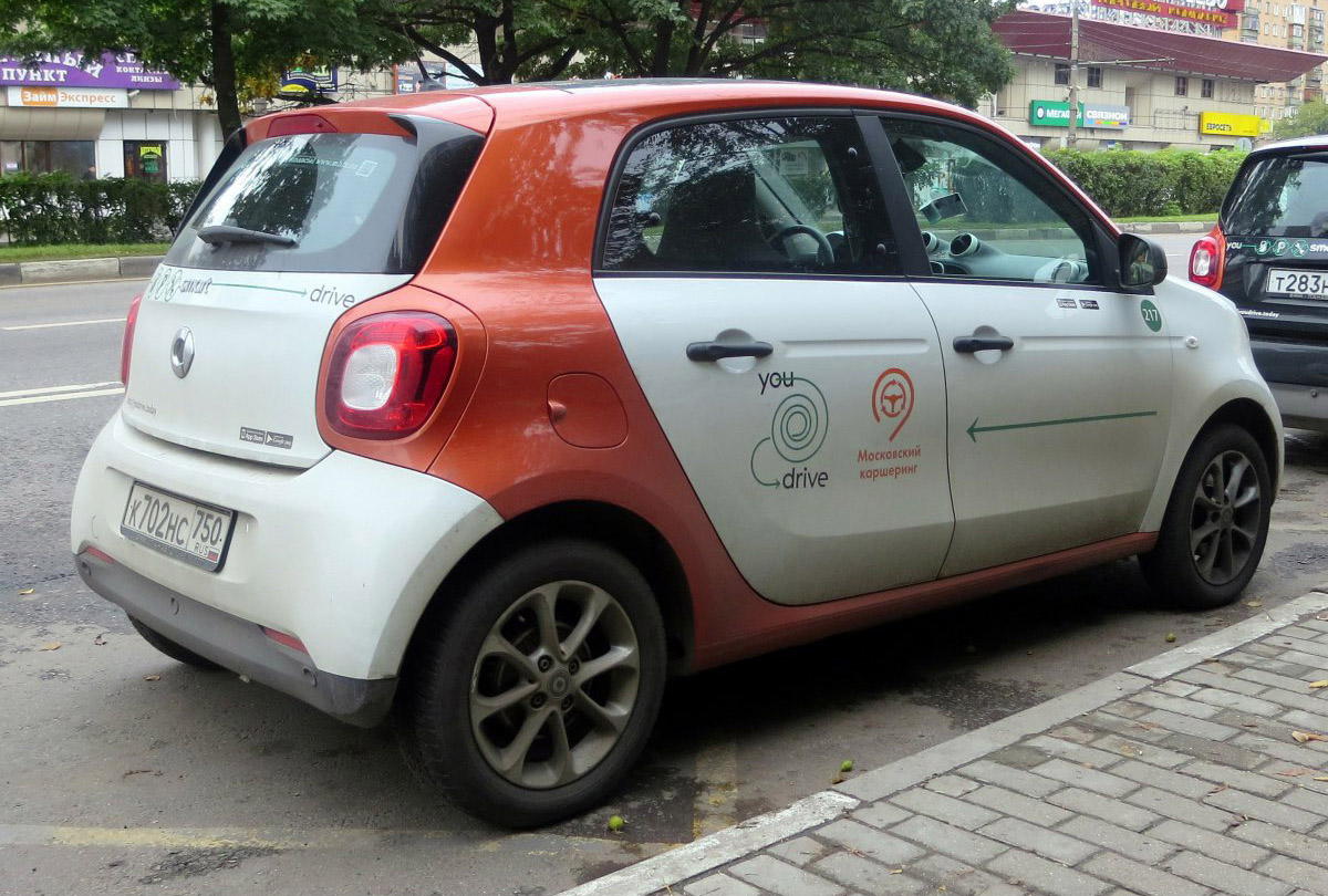Москва, Smart ForFour № К 702 НС 750