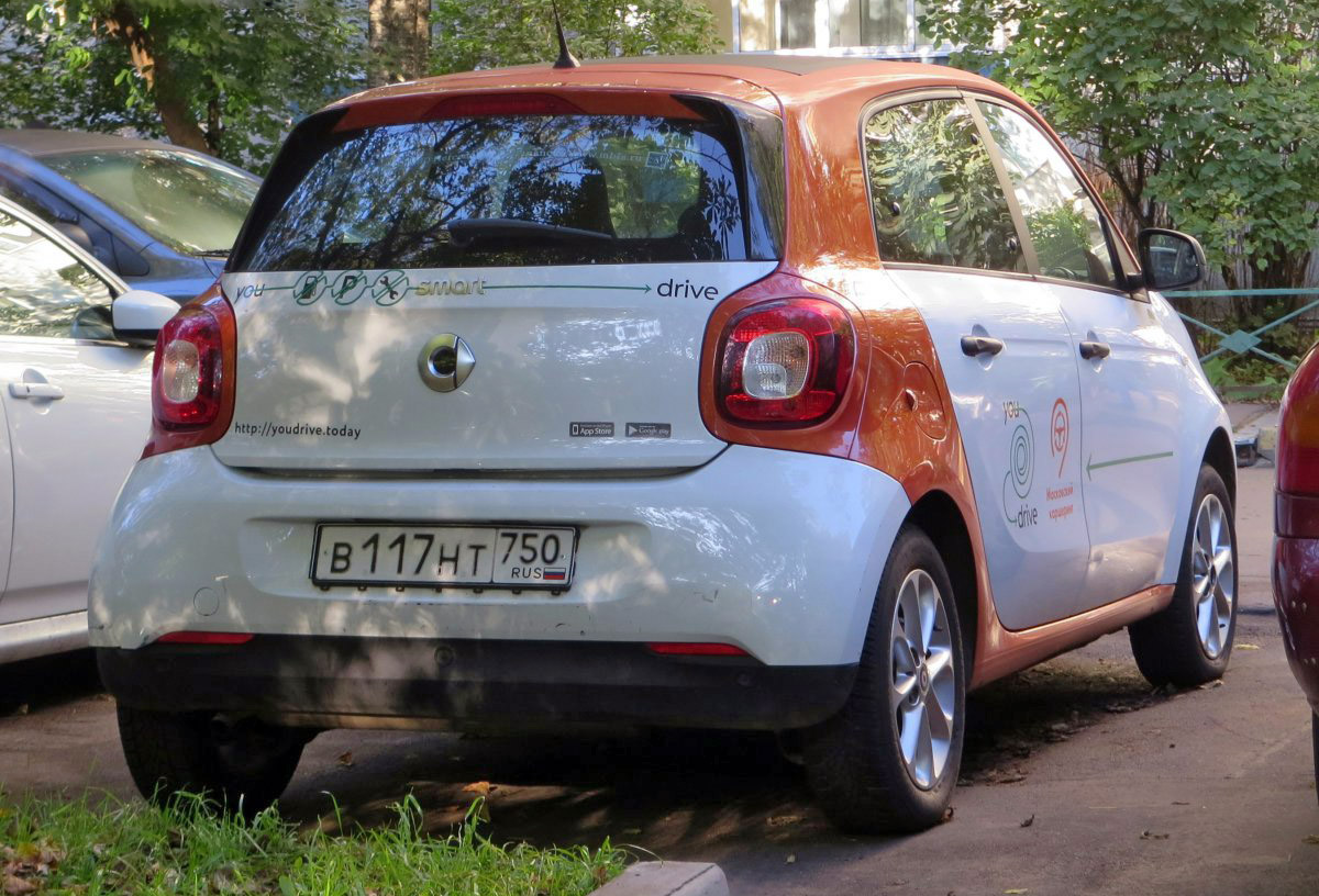 Москва, Smart ForFour № В 117 НТ 750