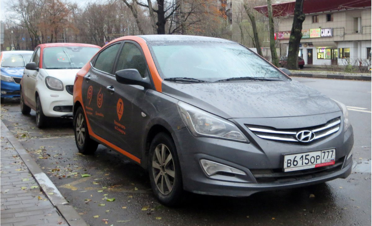 Москва, Hyundai Solaris № В 615 ОР 777