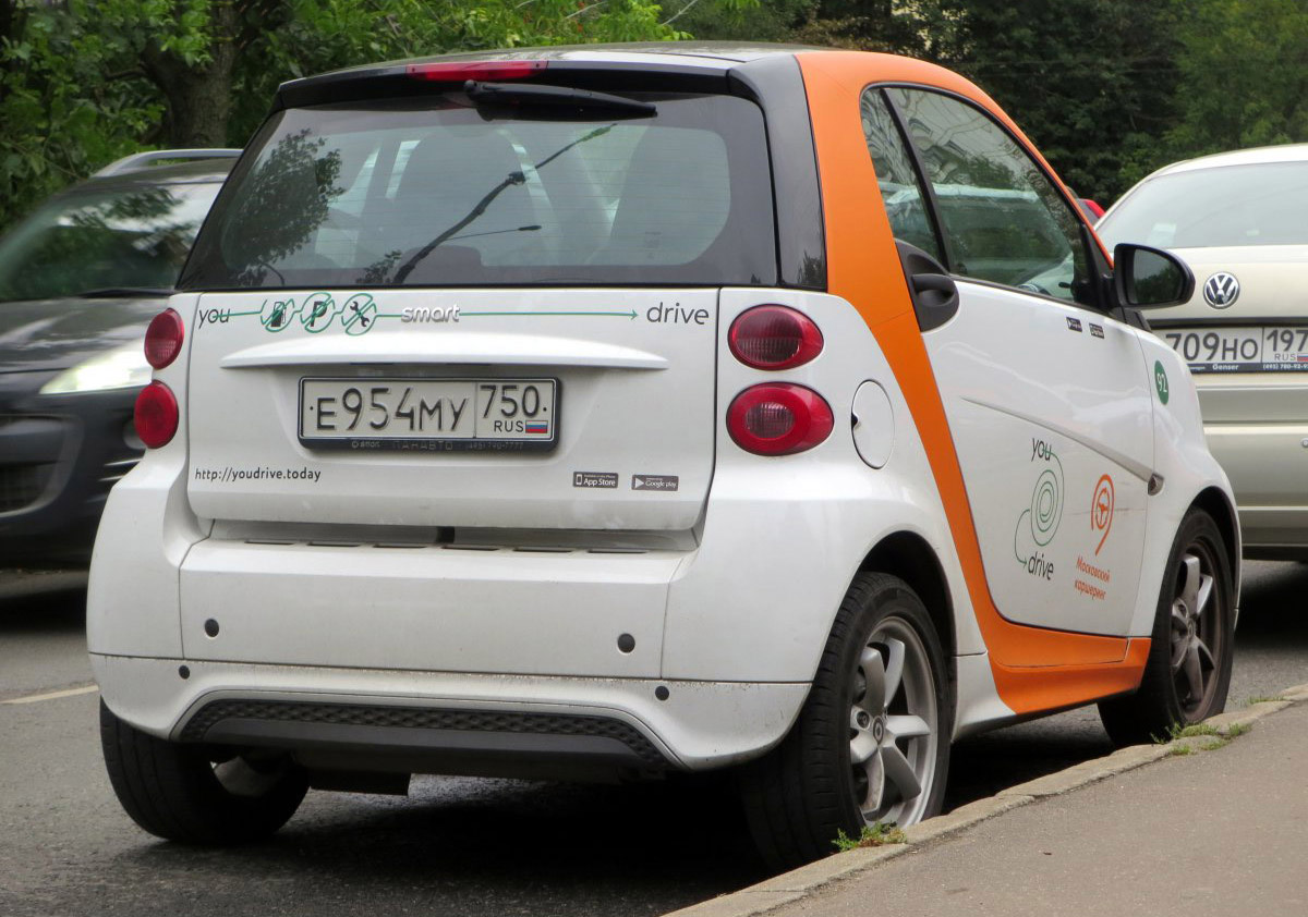 Москва, Smart ForTwo № Е 954 МУ 750