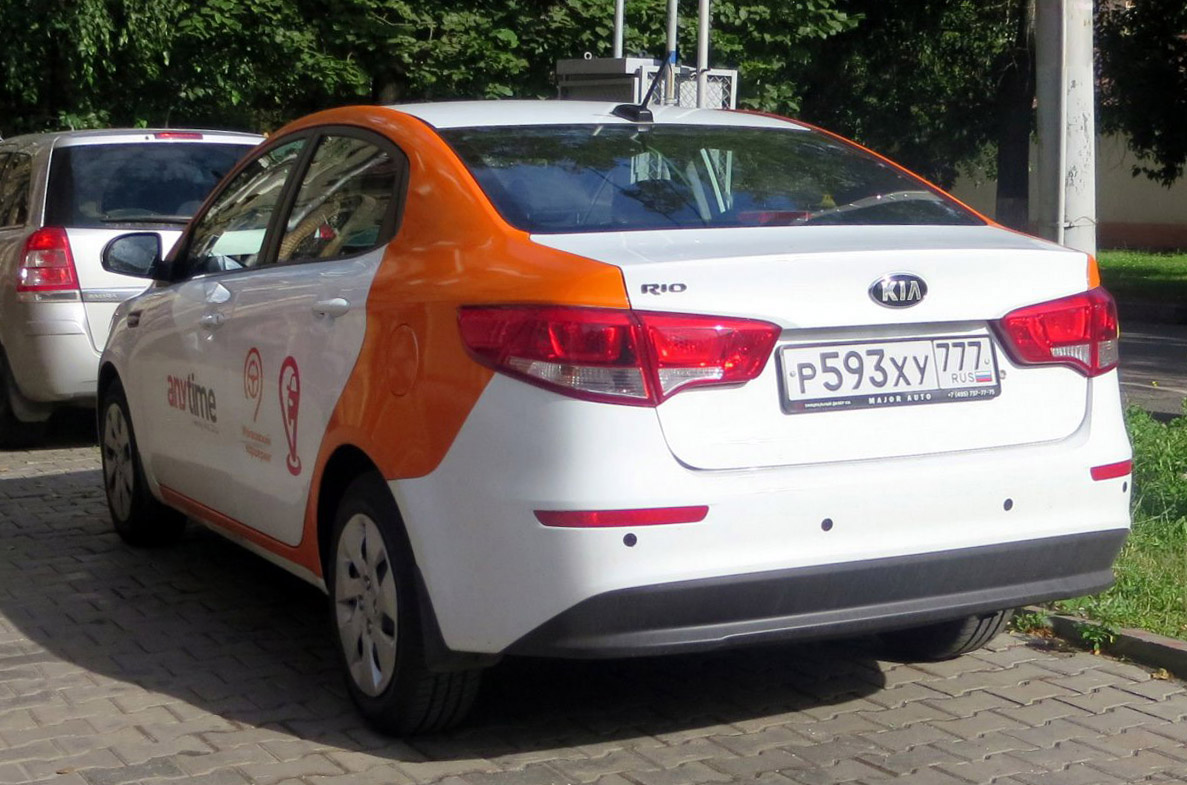 Москва, KIA Rio № Р 593 ХУ 777