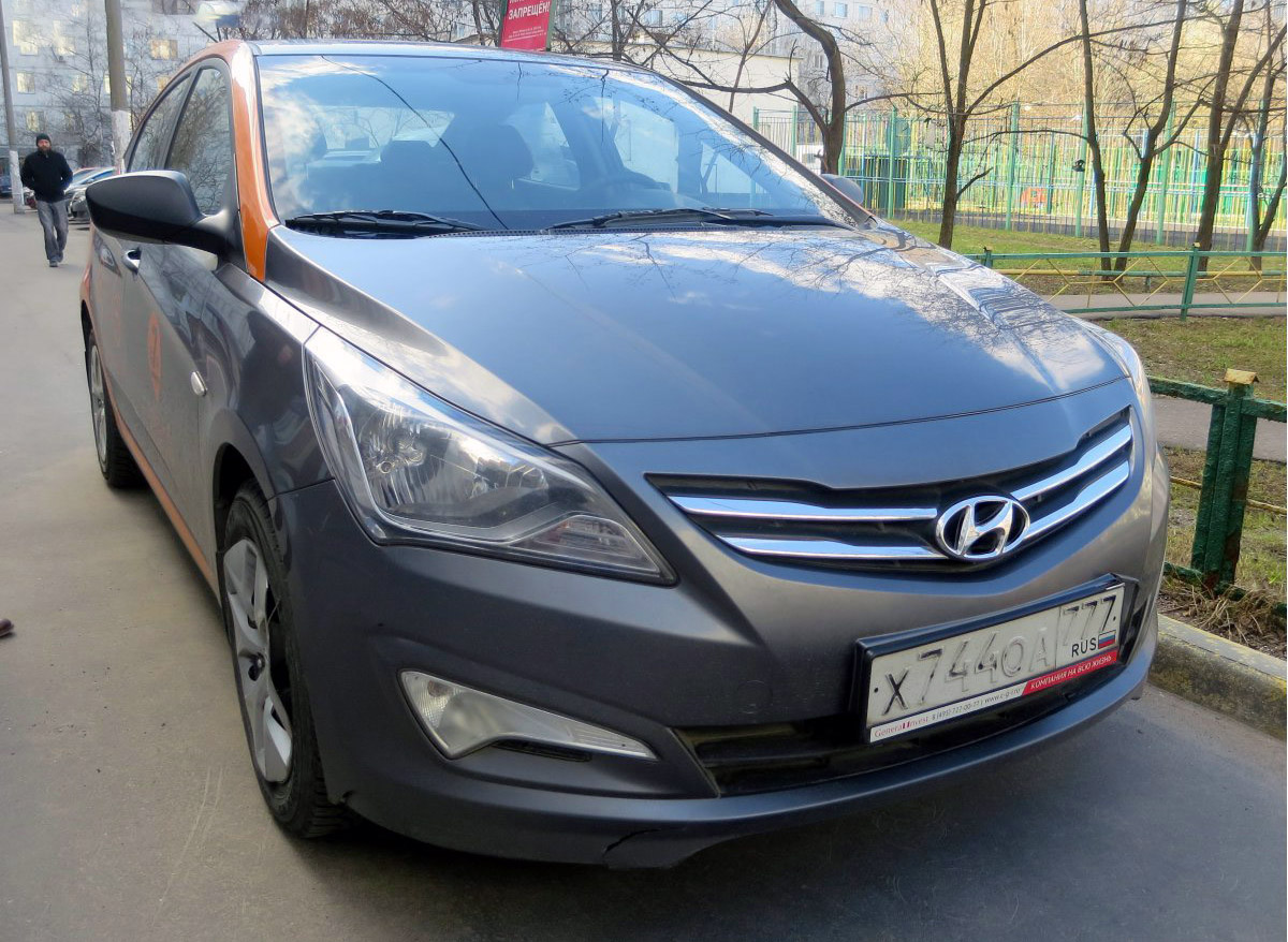Москва, Hyundai Solaris № Х 744 ОА 777
