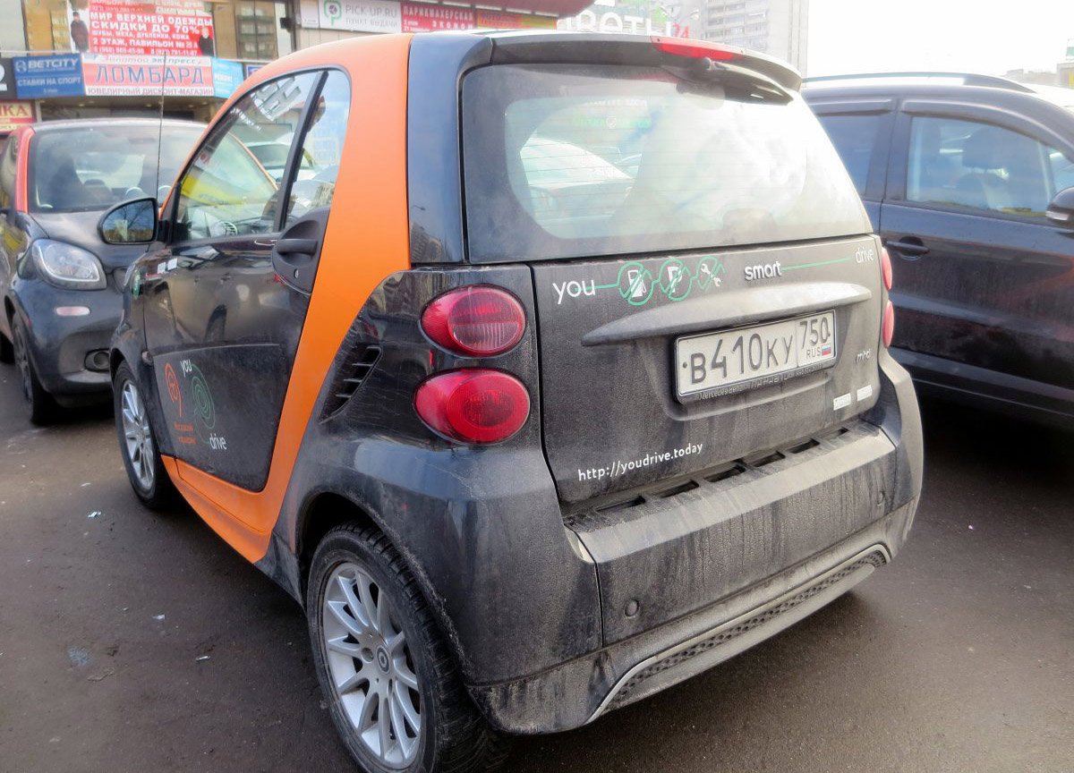 Москва, Smart ForTwo № В 410 КУ 750