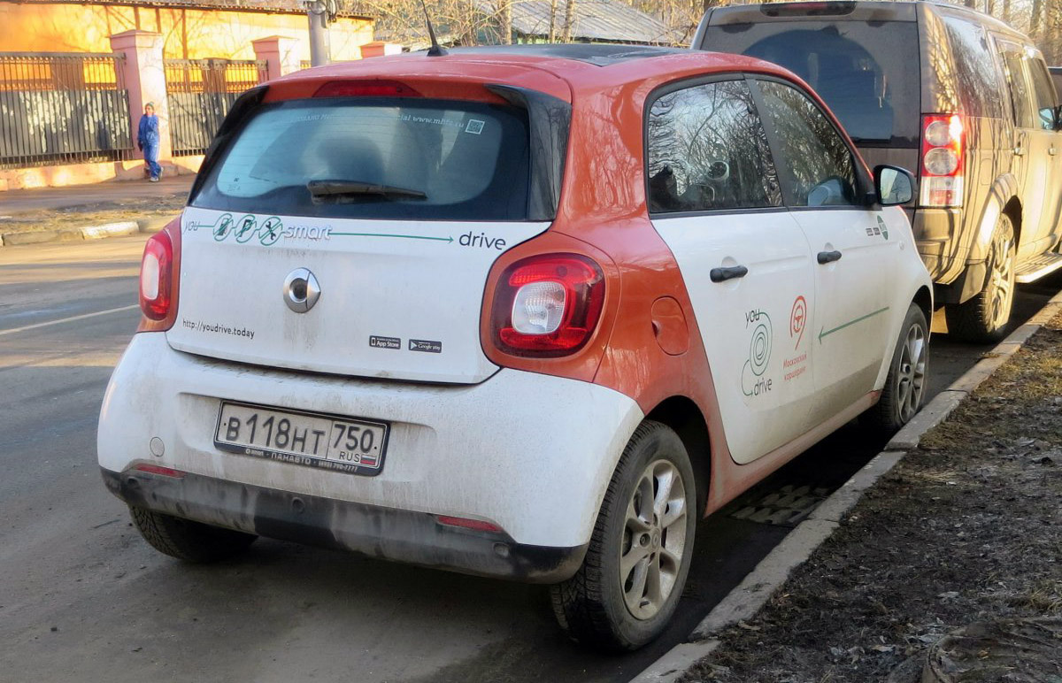 Москва, Smart ForFour № В 118 НТ 750