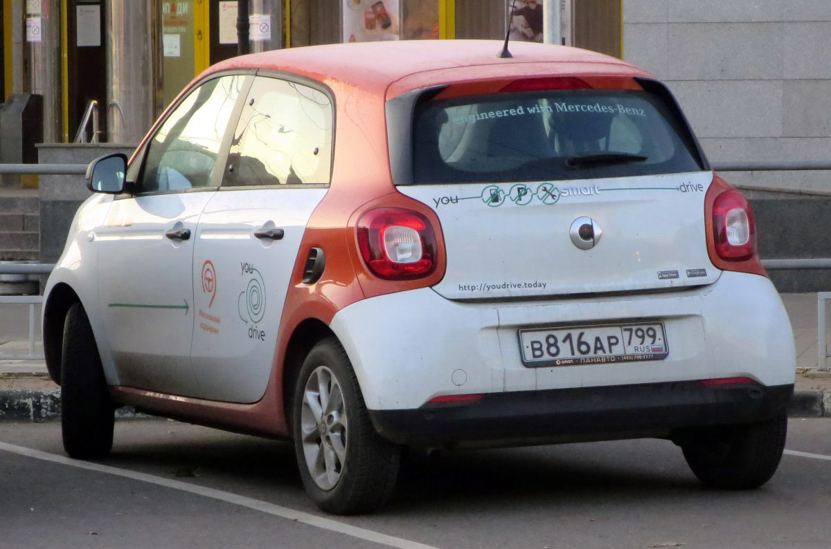 Москва, Smart ForFour № В 816 АР 799