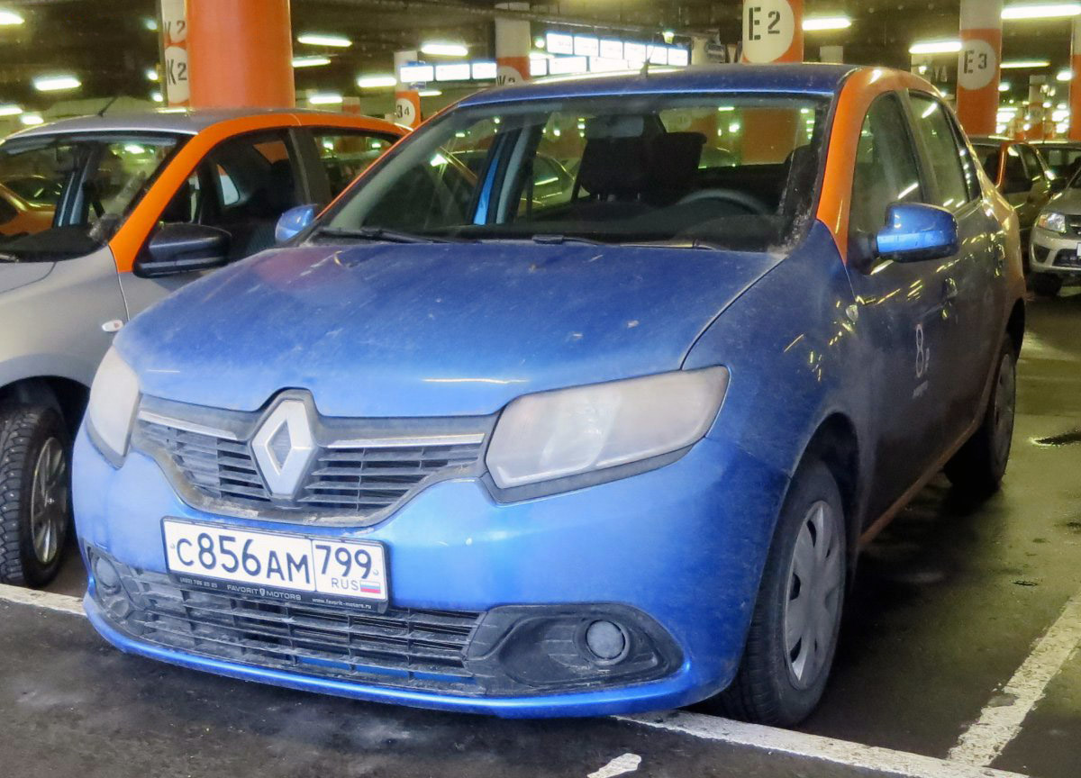 Москва, Renault Logan № С 856 АМ 799
