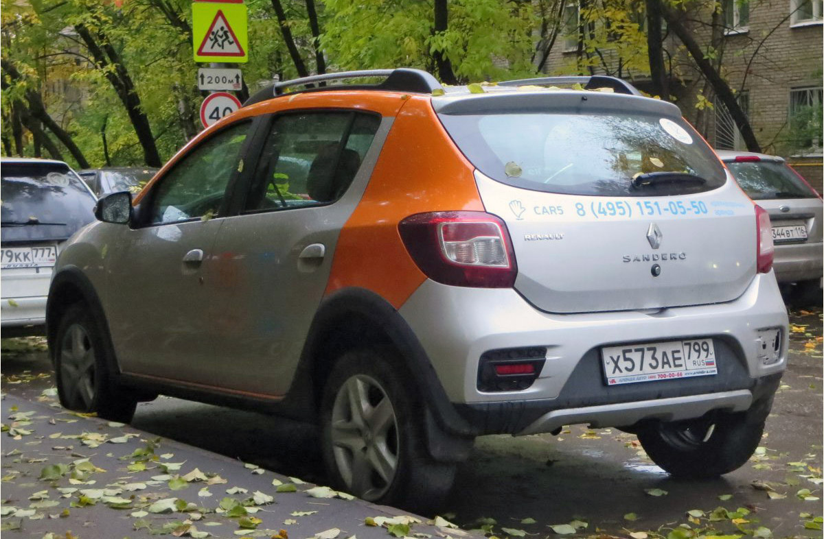 Москва, Renault Sandero № Х 573 АЕ 799