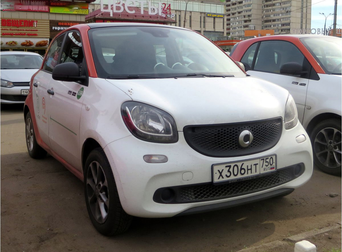 Москва, Smart ForFour № Х 306 НТ 750
