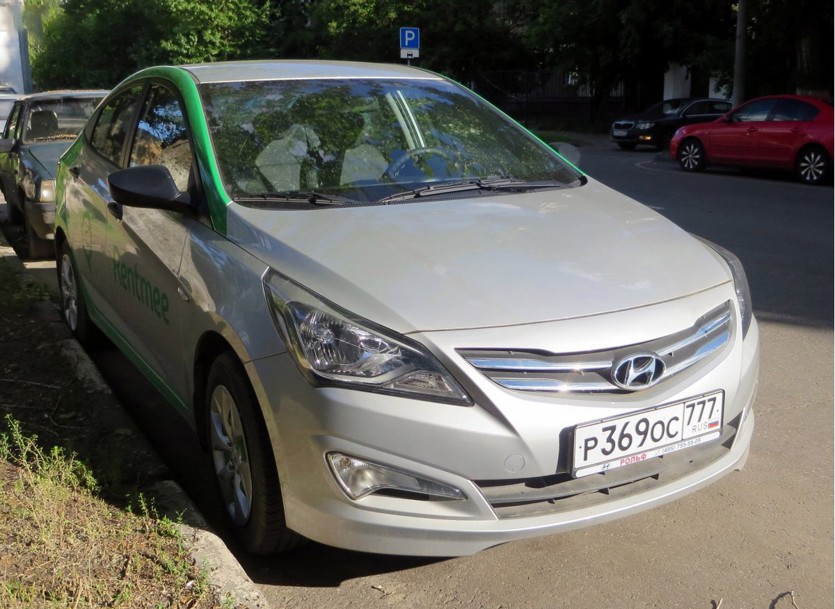 Москва, Hyundai Solaris № Р 369 ОС 777