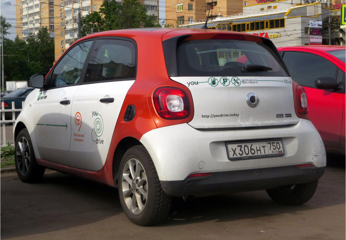 Москва, Smart ForFour № Х 306 НТ 750
