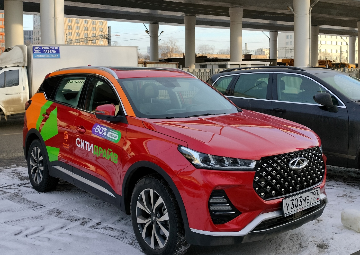 Москва, Chery Tiggo 7 № У 303 МВ 797