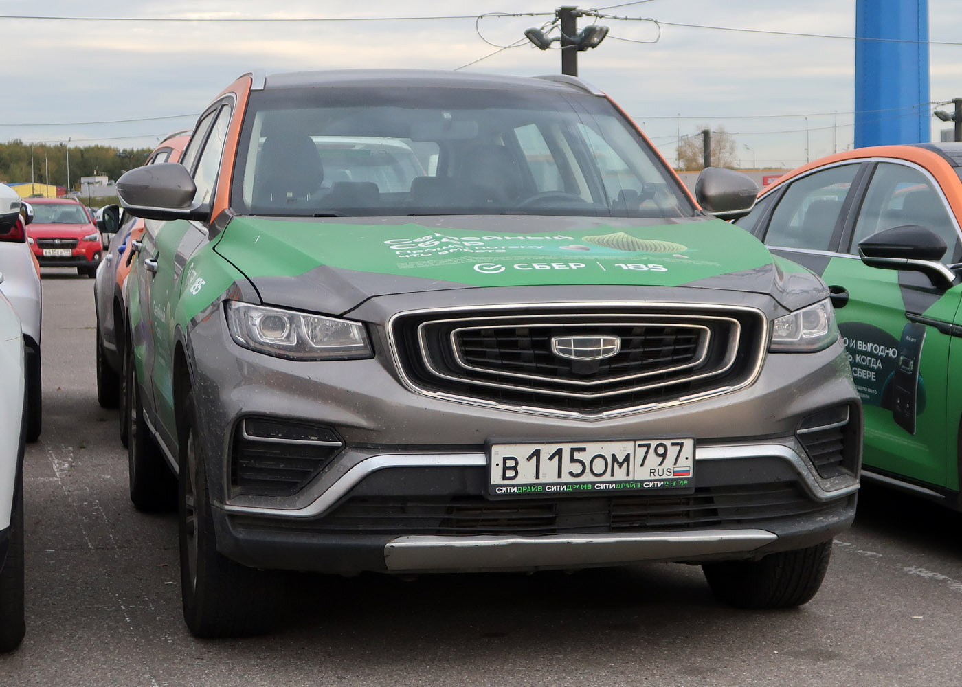Москва, Geely Atlas № В 115 ОМ 797