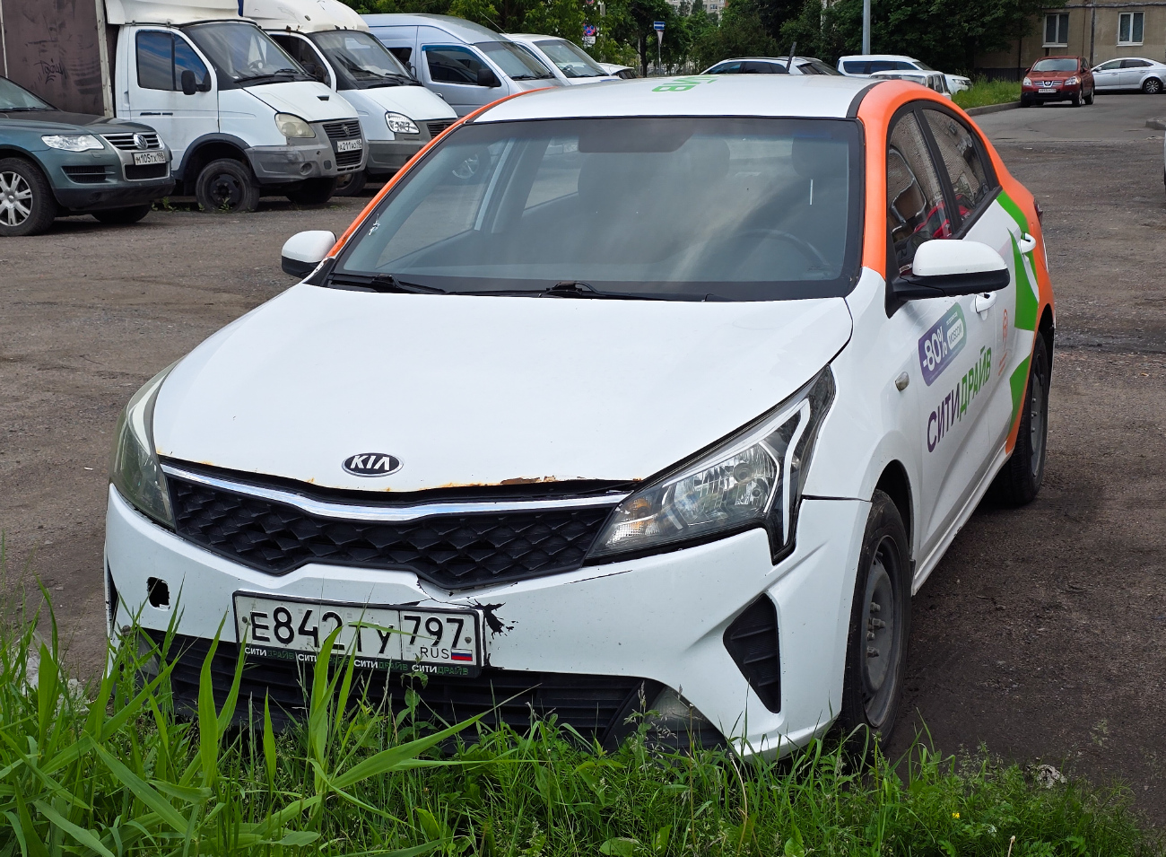 Санкт-Петербург, KIA Rio № Е 842 ТУ 797